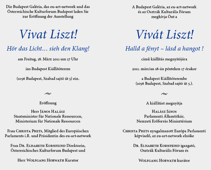Einladung zu Vivat Liszt